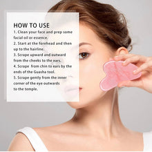 Cargar imagen en el visor de la galería, Rose Quartz Gua Sha Beauty Tool