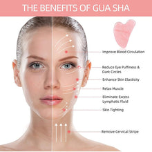 Cargar imagen en el visor de la galería, Rose Quartz Gua Sha Beauty Tool