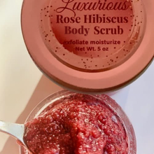 Load image into Gallery viewer, LUXURIOUS ROSE HIBISCUS Exfoliating Body Scrub
